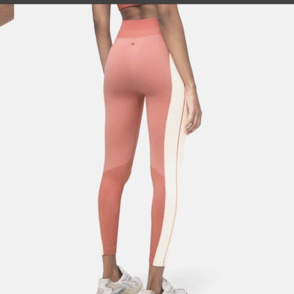 Lululemon Ebb to Train Tight *Abstract Copper Clay / Angel Wing